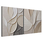 Modulaire canvasprint Elegante lagen met een op de natuur geïnspireerd ontwerp