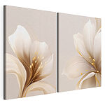 Modulaire canvasprint Verfijnde bloemstukken te bezichtigen