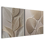 Modulaire canvasprint Natuurlijke patronen in zachte tinten