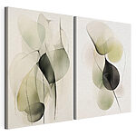 Modulaire canvasprint Vloeiende vormen in ingetogen tinten