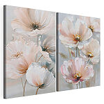 Modulaire canvasprint - Fijne bloesems in zachte tinten