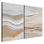 Modulaire canvasprint Zachte golven van kleur en textuur
