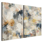 Modulaire canvasprint Zachte tinten in een abstracte compositie