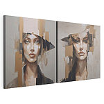 Modulaire canvasprint Schilderij van een vrouw