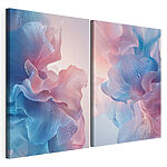 Modulaire canvasprint - Zachte golven in pasteltinten