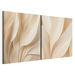 Modulaire canvasprint Zachte rondingen van natuurlijke texturen
