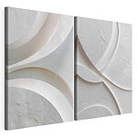 Modulaire canvasprint Gebogen lijnen hebben een rustgevend effect