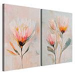 Modulaire canvasprint Schilderij van bloemen op doek