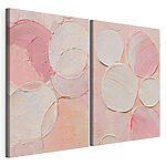 Modulaire canvasprint Abstracte vormen in zachte pasteltinten