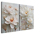 Modulaire canvasprint Bloemencollage