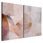 Modulaire canvasprint Abstracte vormen in zachte tinten