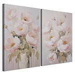 Modulaire canvasprint Schilderij van bloemen in een vaas