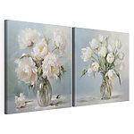 Modulaire canvasprint Schilderij van bloemen in een vaas