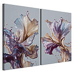 Modulaire canvasprint Vloeiende kleuren zorgen voor dynamische schoonheid