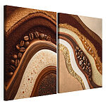 Modulaire canvasprint Koffie en room gaan prachtig samen