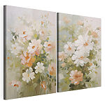 Modulaire canvasprint Schilderij van bloemen op doek