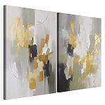 Modulaire canvasprint Abstracte vormen in ingetogen kleuren