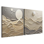 Modulaire canvasprint Twee afbeeldingen van een landschap