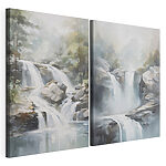Modulaire canvasprint Schilderij van een waterval