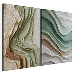 Modulaire canvasprint Natuurlijke lagen in rustgevende kleuren