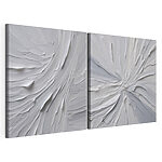 Modulaire canvasprint Abstracte patronen in zachte tinten