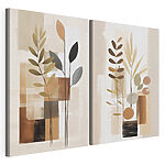 Modulaire canvasprint Schilderijen van planten en pleinen