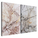 Modulaire canvasprint Elegante patronen op gladde oppervlakken