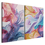 Modulaire canvasprint Wervelende kleuren zorgen voor een dynamisch effect