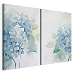 Modulaire canvasprint Schilderij van bloemen en bladeren