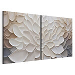 Modulaire canvasprint Elegante bloemblaadjes in zachte tinten