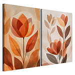 Modulaire canvasprint Screenshot van een bloem