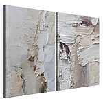 Modulaire canvasprint Abstracte texturen in neutrale tinten