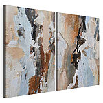 Modulaire canvasprint Kleurrijke abstracte penseelstreken gecombineerd
