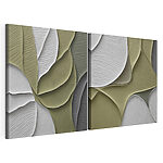 Modulaire canvasprint Zachte rondingen van organische vormen