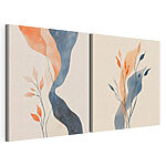 Modulaire canvasprint Zachte rondingen en kleuren vloeien prachtig in elkaar over