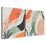 Modulaire canvasprint Twee afbeeldingen van planten
