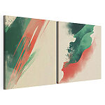 Modulaire canvasprint Twee achtergronden in verschillende kleuren