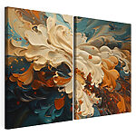 Modulaire canvasprint Twee afbeeldingen in verschillende kleuren