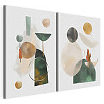 Modulaire canvasprint Twee afbeeldingen met verschillende vormen