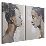 Modulaire canvasprint Schilderij van een vrouw