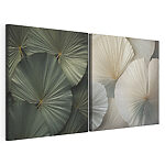 Modulaire canvasprint Fijne plooien met een natuurlijk patroon