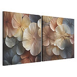 Modulaire canvasprint Bloemencollage