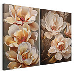 Modulaire canvasprint Schilderij van bloemen op een tak