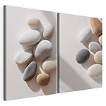 Modulaire canvasprint Groep ronde stenen