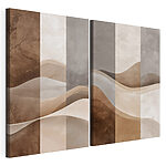 Modulaire canvasprint Twee foto's van een woestijn