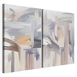 Modulaire canvasprint Zachte tinten versmelten in een abstracte harmonie