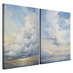 Modulaire canvasprint Schilderij van wolken aan de hemel
