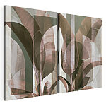 Modulaire canvasprint Abstracte botanische kunstwerken in neutrale tinten