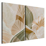 Modulaire canvasprint Zachte rondingen van de schoonheid van de natuur