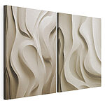 Modulaire canvasprint Sierlijke rondingen in neutrale tinten
